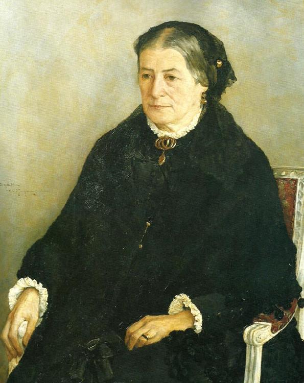 Ernst Josephson portratt av konstnarens moder Germany oil painting art